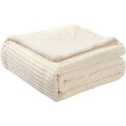 Ridgeline Sherpa Fleece Deken - Crème - 150x200 cm