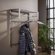 Industriële Kapstok Milano Geborsteld Metaal 15-haaks