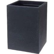 Plantenbak Stone 30x30x40 cm - Bloembak Binnen en Buiten - Antraciet