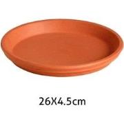 Onderschotel terracotta d26h4.5 cm