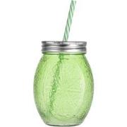 Drinkglas met rietje 2 ass