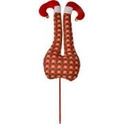 Clayre & Eef Kerstdecoratie Elf 67 cm Rood Stof