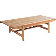 Beliani GIAVENO - Tuintafel-Lichte houtkleur-Acaciahout
