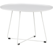 WOOOD Otis Buiten Bijzettafel XL - Metaal - Wit - 47x70x60