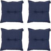 Madison -  Zitkussen Panama indigo - Ca. 50x50 cm - Set van 4
