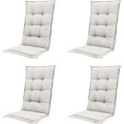 Madison -  Tuinstoelkussen Hoge Rug Napels sand - Ca. 123x50 cm - Set ...