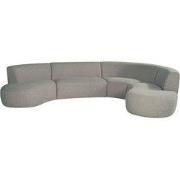 LABEL51 Bank Florence - Truffel grijs - Boucle - U-Bank