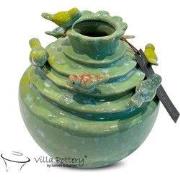 Villa Pottery  Licht Groene vogel vaas Grenada - D17xH17