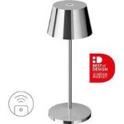 Sompex | Seoul Micro RC| Chroom | oplaadbare tafellamp |