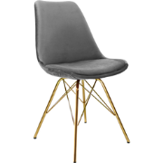 Kick kuipstoel Velvet - Grijs