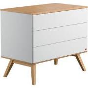 Ladenkast met 3 laden en eiken onderstel L100 cm - Natuur