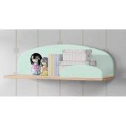 LUCEVI - Kiddy Wandplank 65cm - Hout - Groen - 65x25x21.5 cm