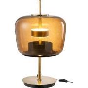 J-Line - Ledlamp Glas Bruin - 35x35x58cm