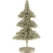 J-Line - Kerstboom Deco Plastiek Bolletjes Glitter Licht Groen Small -...