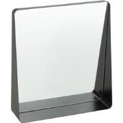 J-Line - Wandspiegel Vierkant Metaal/glas Zwart - 38x9x41cm