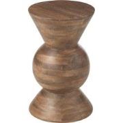 J-Line - Bijzettafel Candy Mango Hout Bruin - 31x31x50cm
