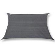 hanSe® Schaduwdoek Rechthoek Waterafstotend 2,5x4 m Zonnedoek Grijs