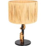Anne Lighting - tafellamp - Animaux - zwart - gras metaal - Ø 20cm - E...