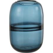 J-Line - Vaas Dyba Glas Blauw Small - 13.5x13.5x20cm