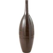 J-Line - Vaas Fles Terra Blinkend Bruin Large - 33x33x120cm