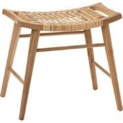 J-Line - Krukje Alis Teak Hout Naturel - 33.5x56.5x47.5cm