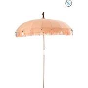 J-Line - Parasol Kwastjes/schelpen Peche Hout Donker Bruin Large - 188...