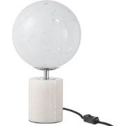 J-Line - Lamp Dany Vlekken Op Voet Glas Wit - 16.5x16.5x31.5cm
