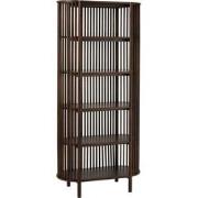 J-Line - Rek Conie 5 Planken Mango Hout Donker Bruin - 38x84x190cm