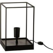 J-Line - Lamp 1 Lamp Rechthoekig Frame Metaal Zwart Small - 20x20x30.5...