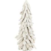 J-Line - Boom Sneeuw Drijfhout Wit Large - 25x25x70cm