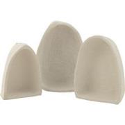 J-Line - Set Van Drie Wandrekken Papier Mache Wit - 35x15x45cm