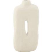 J-Line - Pot Square Papier Mache Wit - 25x10x50cm