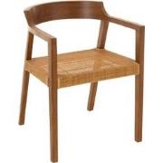 J-Line - Stoel Emma Teakhout Bruin - 55x55x71cm