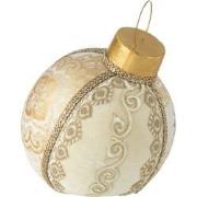 J-Line - Bal Decoratief Patroon Polyfoam/textiel Goud Medium - 23x23x3...