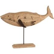 J-Line - Vinvis Paulownia Hout Naturel Extra Large - 67x10.5x56cm