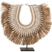 J-Line - Ketting+staander Dora Schelpen/zeegrass Wit Large - 50x15x48c...