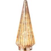 J-Line - Kerstboom Led Glas Roze Large - 11.5x11.5x33cm