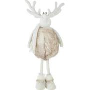 J-Line - Rendier Staand Poly Beige Large - 28.5x28.5x50cm
