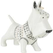 J-Line - Hond Trui Keramiek Zwart/wit Medium - 21.5x7.5x17cm