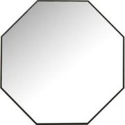 J-Line - Spiegel Achthoek Glas/metaal Zwart - 65x65x3cm