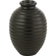 J-Line - Bloempot Ovaal Terracotta Zwart Small - 35x35x52cm