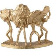 J-Line - Figuren Dragen Steen Resine Goud - 33.5x12.5x27.5cm