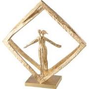 J-Line - Koppel In Raam Modern Resine Goud - 44x13.5x44cm