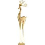 J-Line - Rendier Op Voet Metaal Goud Large - 22.5x17x92cm