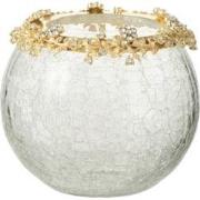 J-Line - Theelichthouder Volve Metaal/glas Goud/transparant Large - 14...