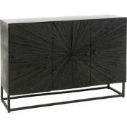 J-Line - Buffetkast Shanil Hout/ijzer Zwart - 120x38x81cm