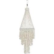 J-Line - Lampenkap Paleis Schelp Wit - 20x20x70cm