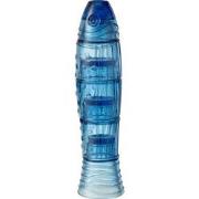 J-Line - Vis Bekers Glas Hoogblauw - 9x9x36cm