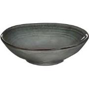 Mica Decorations Tabo Schaal - 3 x 11 cm - Keramiek - Grijs - 4 Stuks