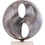 PTMD Deco Object Deuie - 45x10x50 cm - Aluminium - Zilver